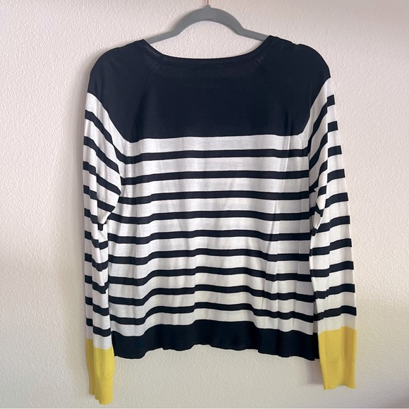 Zara knit striped pullover sweater, relaxed fit, lightweight size S - Picture 8 of 13